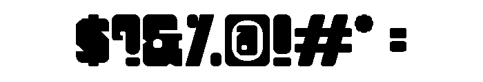 Tonal Ultra Condensed Font OTHER CHARS