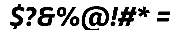 Tonos Bold Italic Font OTHER CHARS