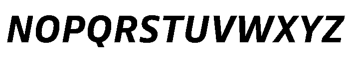 Tonos Bold Italic Font UPPERCASE