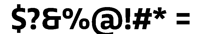 Tonos Bold Font OTHER CHARS