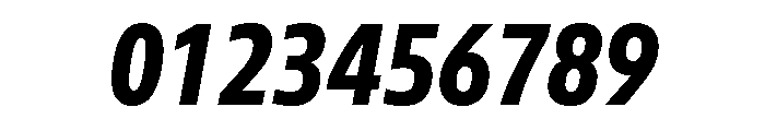 Tonos Condensed Bold Italic Font OTHER CHARS