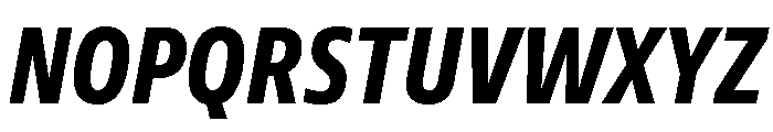 Tonos Condensed Bold Italic Font UPPERCASE