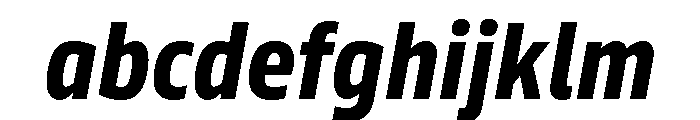 Tonos Condensed Bold Italic FONT