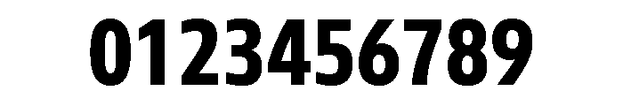 Tonos Condensed Bold Font OTHER CHARS