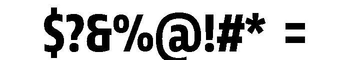Tonos Condensed Bold Font OTHER CHARS