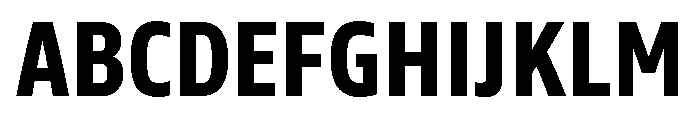 Tonos Condensed Bold Font UPPERCASE