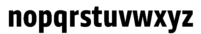 Tonos Condensed Bold Font LOWERCASE