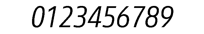 Tonos Condensed Light Italic Font OTHER CHARS
