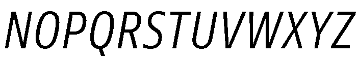 Tonos Condensed Light Italic Font UPPERCASE