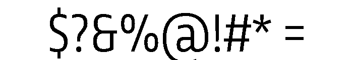 Tonos Condensed Light Font OTHER CHARS