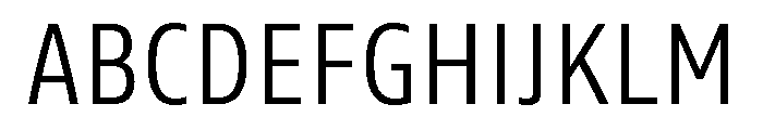 Tonos Condensed Light Font UPPERCASE