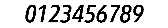 Tonos Condensed Medium Italic Font OTHER CHARS