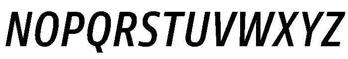 Tonos Condensed Medium Italic Font UPPERCASE