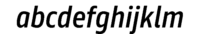 Tonos Condensed Medium Italic FONT