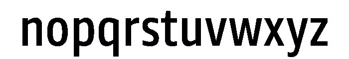 Tonos Condensed Medium Font LOWERCASE