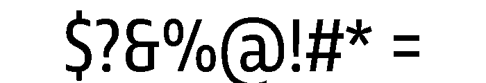 Tonos Condensed Regular Font OTHER CHARS