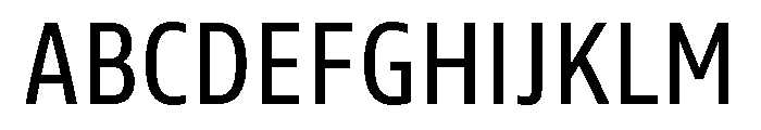 Tonos Condensed Regular Font UPPERCASE