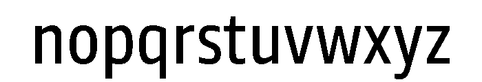Tonos Condensed Regular Font LOWERCASE
