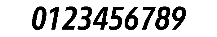 Tonos Condensed Semi Bold Italic Font OTHER CHARS