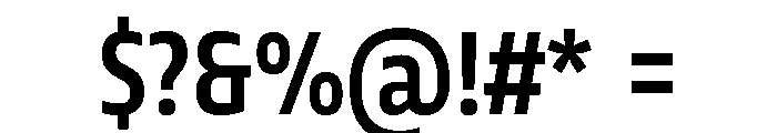 Tonos Condensed Semi Bold Font OTHER CHARS