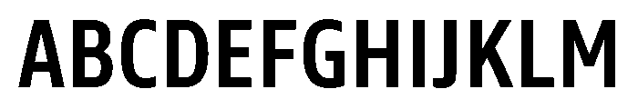 Tonos Condensed Semi Bold Font UPPERCASE