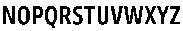 Tonos Condensed Semi Bold Font UPPERCASE