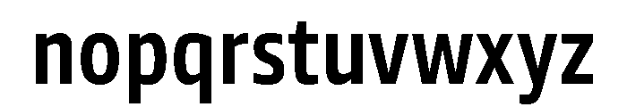 Tonos Condensed Semi Bold Font LOWERCASE