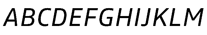 Tonos Italic Font UPPERCASE