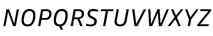 Tonos Italic Font UPPERCASE