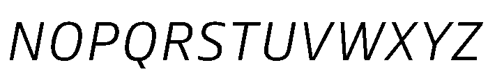 Tonos Light Italic Font UPPERCASE