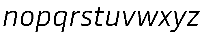 Tonos Light Italic Font LOWERCASE