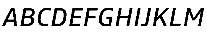 Tonos Medium Italic Font UPPERCASE