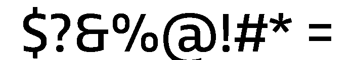 Tonos Medium Font OTHER CHARS
