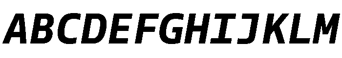 Tonos Mono Bold Italic Font UPPERCASE