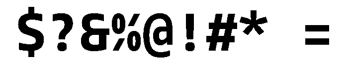Tonos Mono Bold Font OTHER CHARS