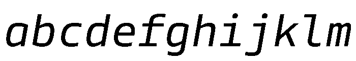 Tonos Mono Italic FONT