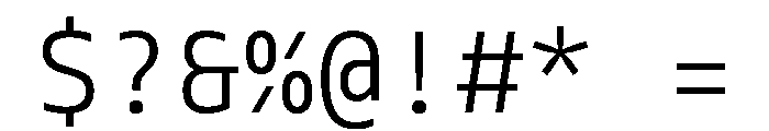 Tonos Mono Light Font OTHER CHARS