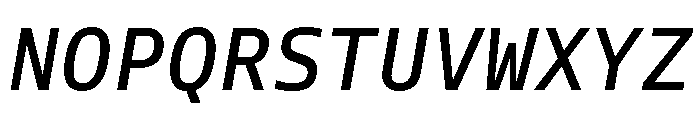 Tonos Mono Medium Italic Font UPPERCASE