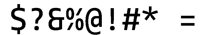 Tonos Mono Medium Font OTHER CHARS