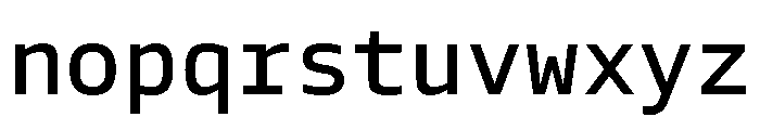 Tonos Mono Medium Font LOWERCASE