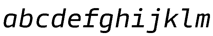 Tonos Mono Regular Italic FONT