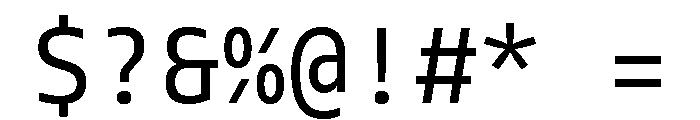 Tonos Mono Regular Font OTHER CHARS