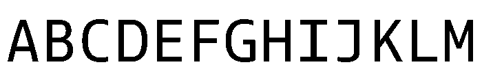 Tonos Mono Regular Font UPPERCASE