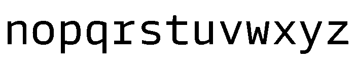 Tonos Mono Regular Font LOWERCASE