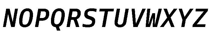 Tonos Mono Semi Bold Italic Font UPPERCASE
