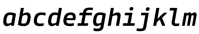 Tonos Mono Semi Bold Italic FONT