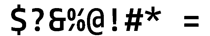 Tonos Mono Semi Bold Font OTHER CHARS