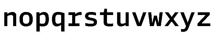 Tonos Mono Semi Bold Font LOWERCASE