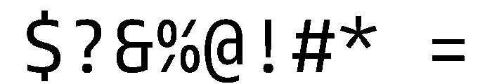 Tonos Mono Font OTHER CHARS