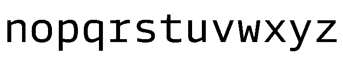 Tonos Mono Font LOWERCASE